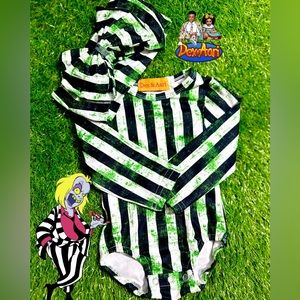 Beetlejuice Onesie & Headband set